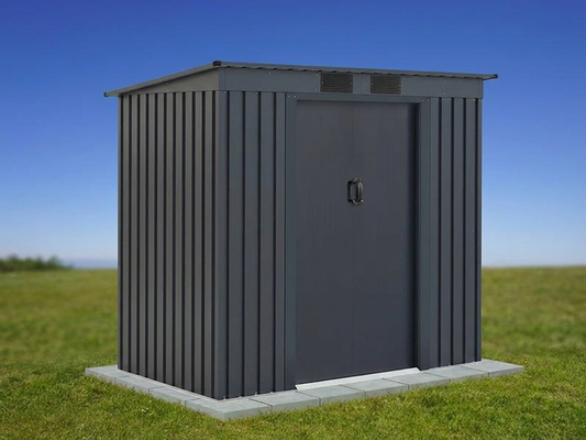 Anthracite garden shed made of galvanised steel for outdoor storage - product detail