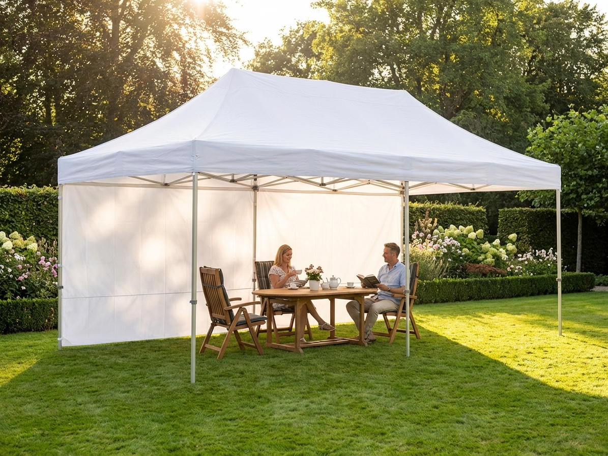 Pop Up Gazebo 3x6m White for Outdoor Events - view 3