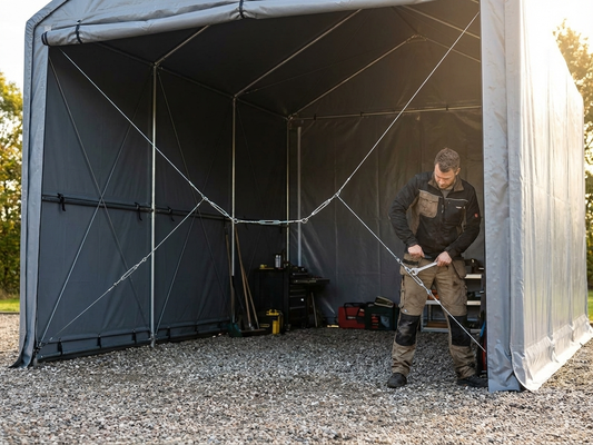 Steel wire kit for 5m storage shelter, xtra strength steel - product detail