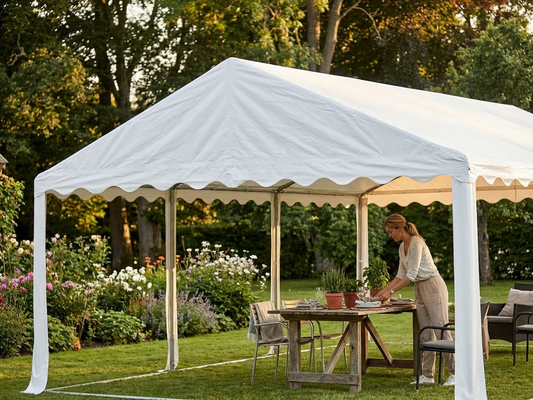 White PVC marquee roof cover 4x8 m for outdoor events - product detail