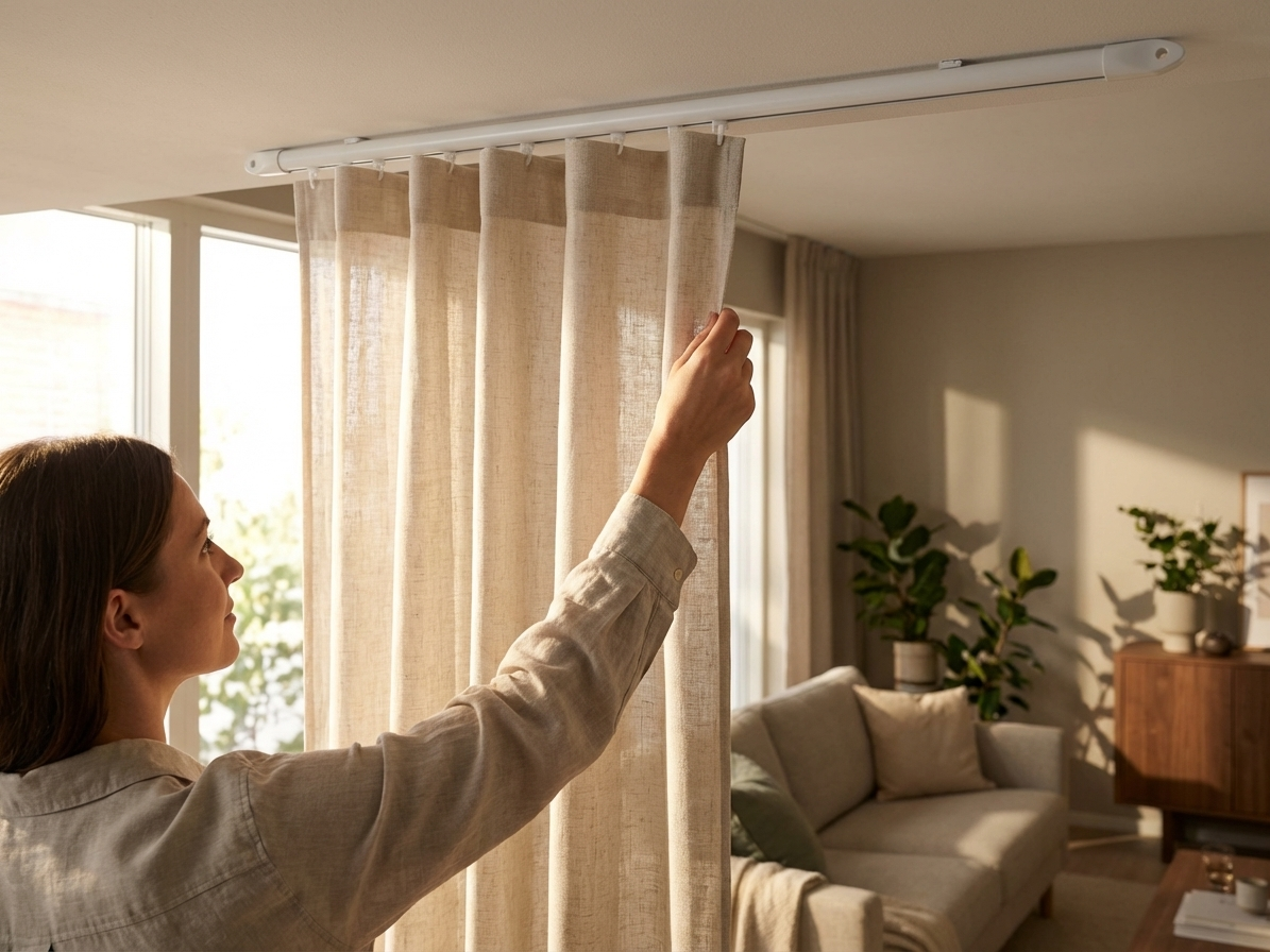 Galvanised steel ceiling rail for indoor use - view 3