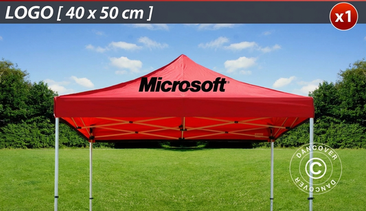 Roof cover print 40x50 cm for event tents - product detail