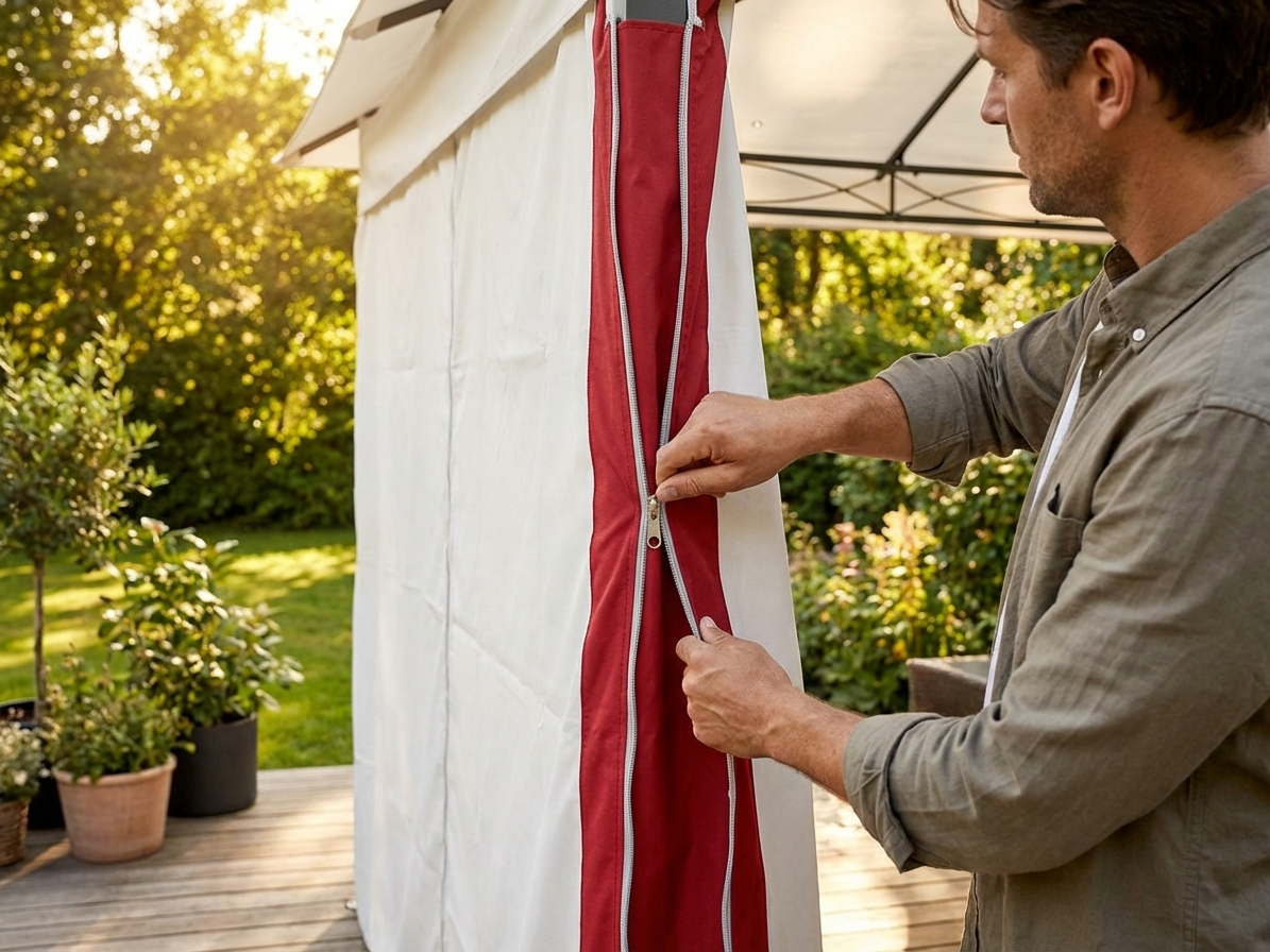 Red infill joint panels for FleXtents® PRO pop-up gazebo - view 3