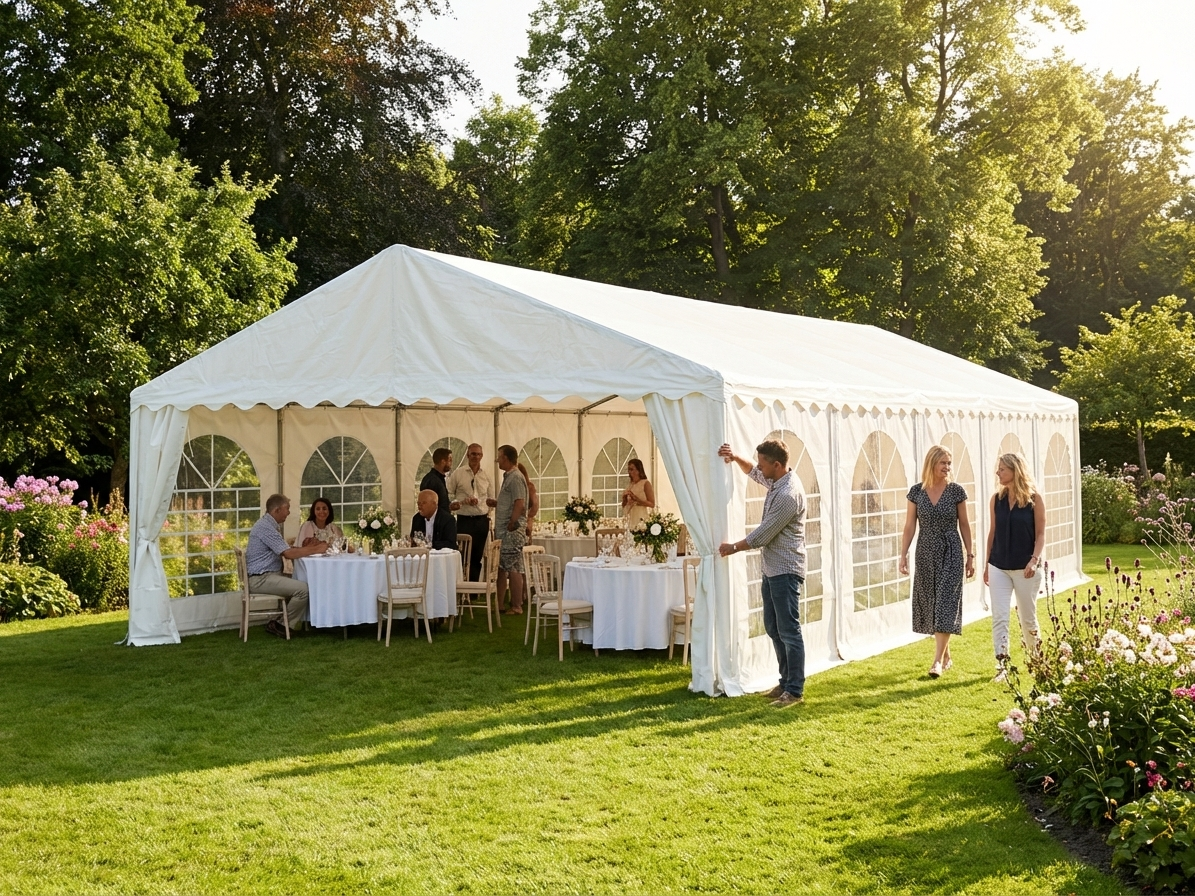 8x16m white marquee for outdoor events - view 3