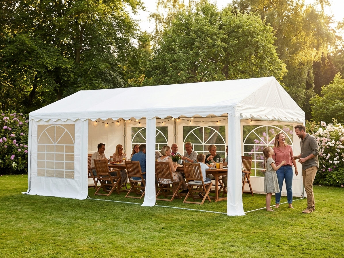 White 3x6 m Marquee Tent for Outdoor Events - view 3