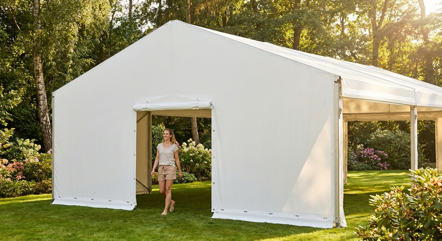 PVC Endwall 6m White Waterproof Industrial - view 3
