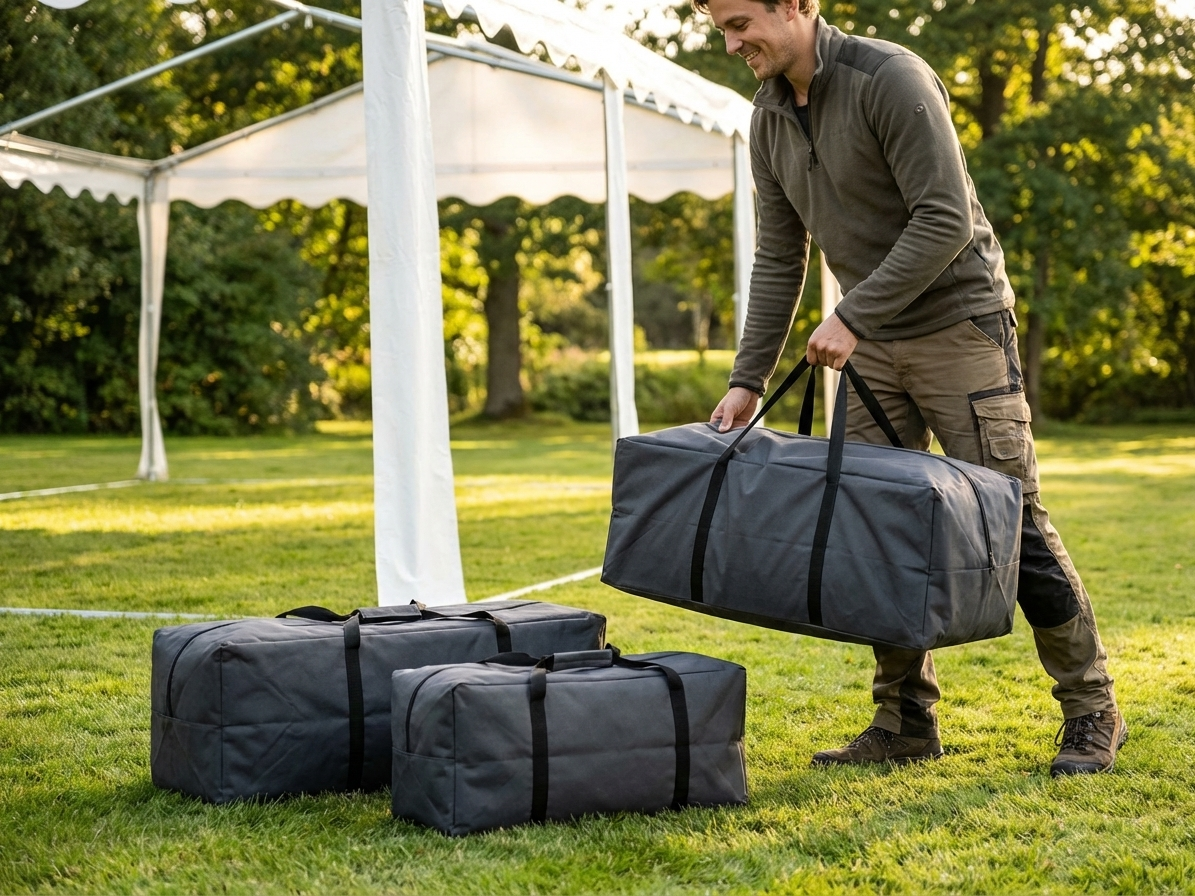 Black marquee carry bag with waterproof design - view 3