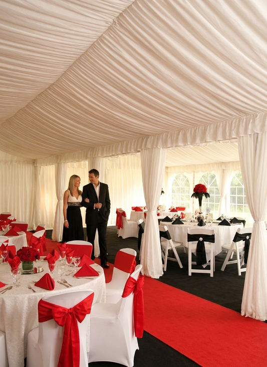 White Marquee Lining and Leg Curtain Pack for 7x14m Semi Pro Plus - product detail