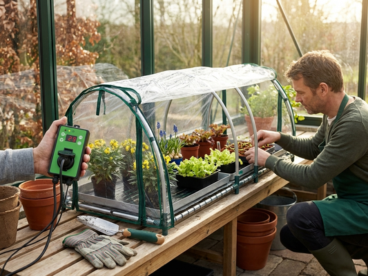 XXL Mini Greenhouse Propagator with Transparent Cover - product detail