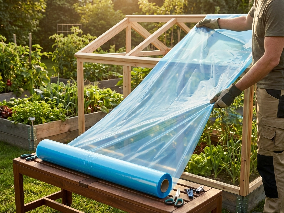 Transparent greenhouse film, 150 Micron thickness, suitable for garden use - view 3