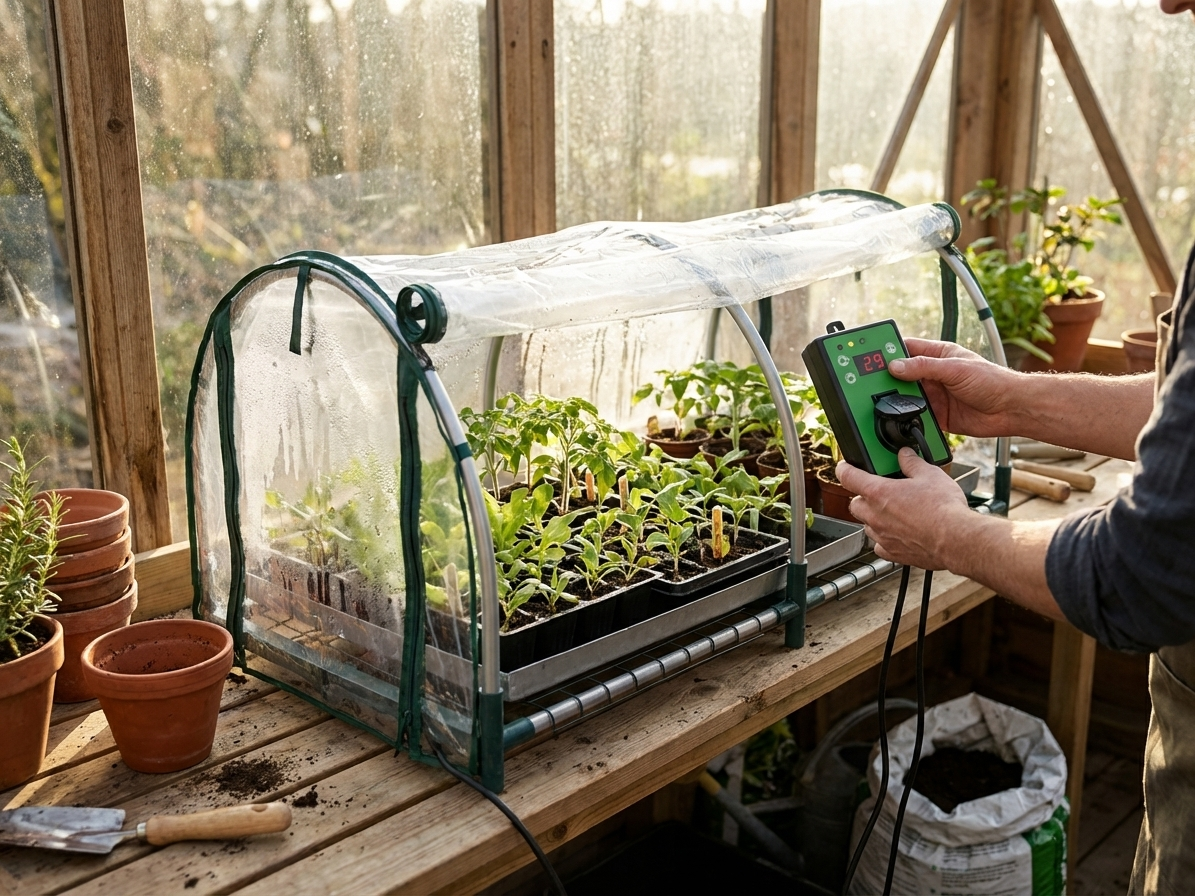XXL Mini Greenhouse Propagator with Transparent Cover - view 3