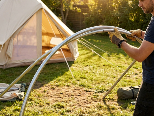 Galvanised steel centre arch for storage tent, silver - product detail