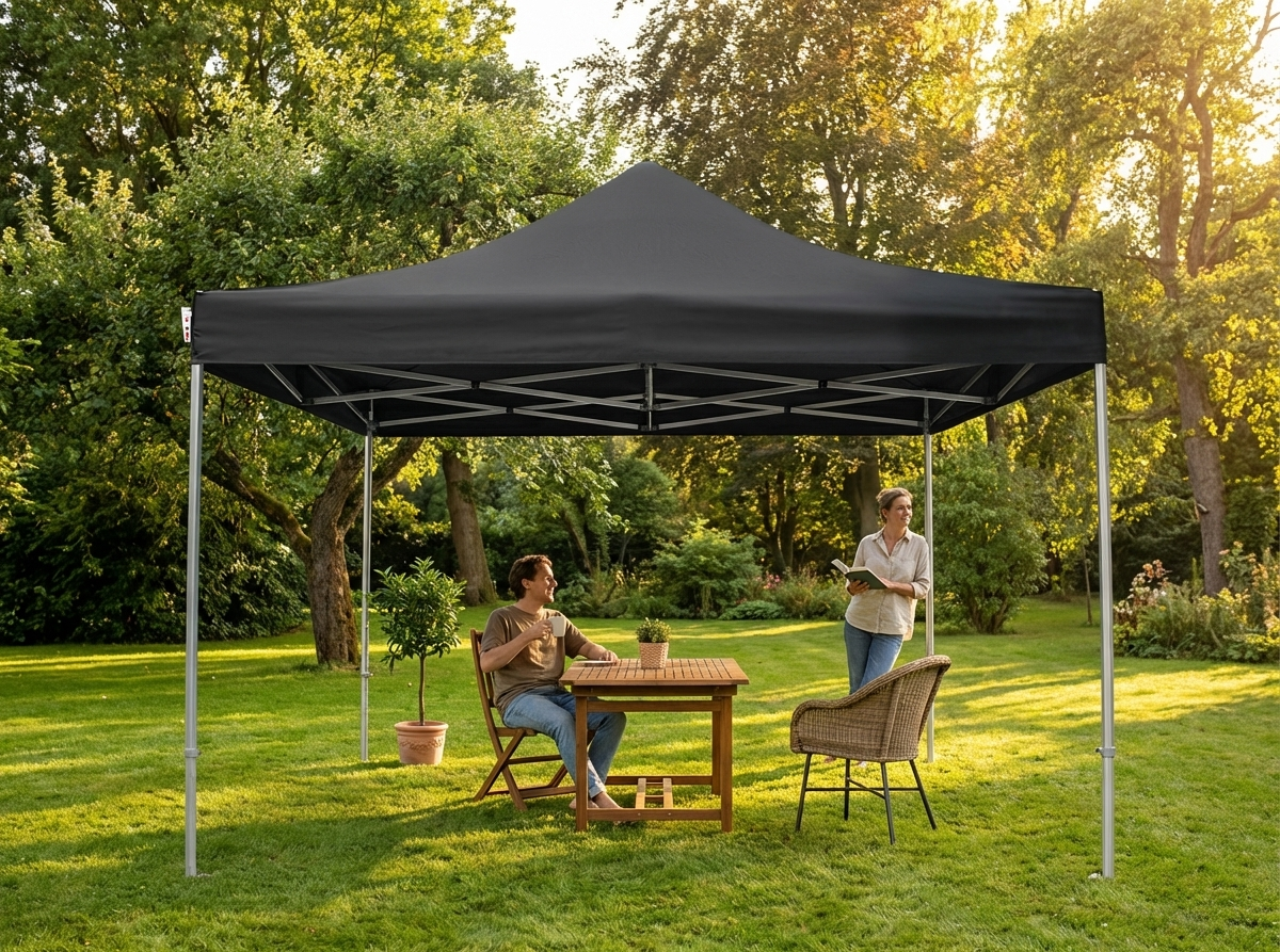 Pop up gazebo 4x4 m black for outdoor events - view 3