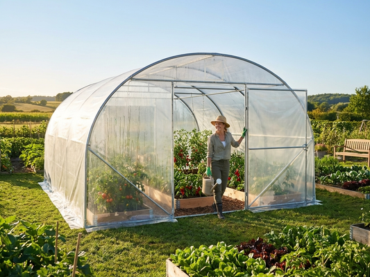 Transparent polytunnel greenhouse cover, 180 micron foil - product detail