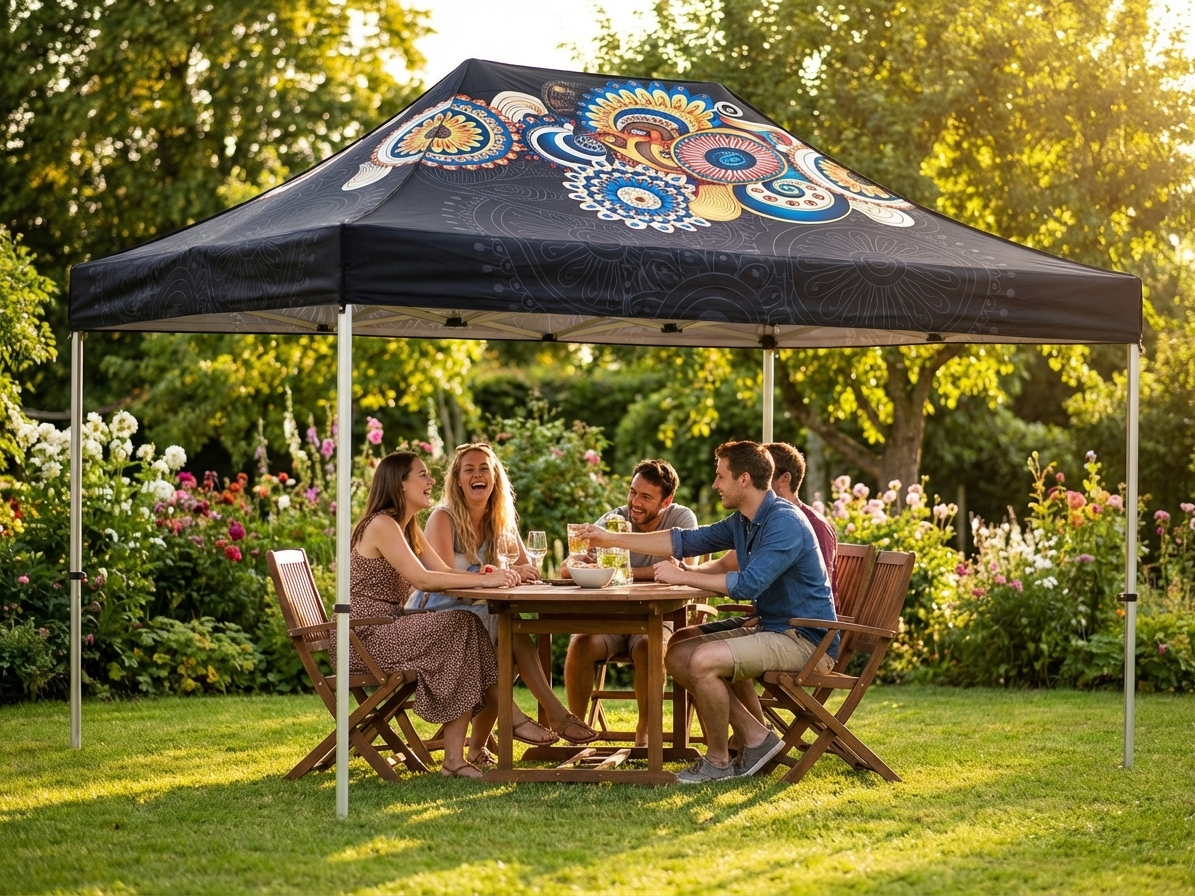 White pop up gazebo roof cover 4x6m for outdoor use - view 3