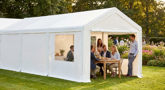 PVC CombiTent extension 2m white for outdoor events - product detail