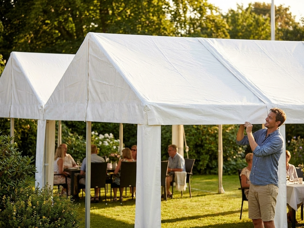 PVC Roof Cover 6x2 m White for Outdoor Use - view 3