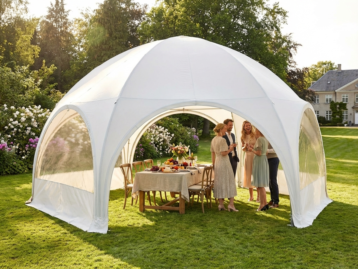 Dome Marquee 6x6 m White for Outdoor Events - view 3
