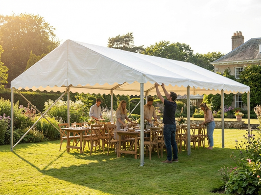 White polyethylene marquee roof cover 3x6m for outdoor events - product detail