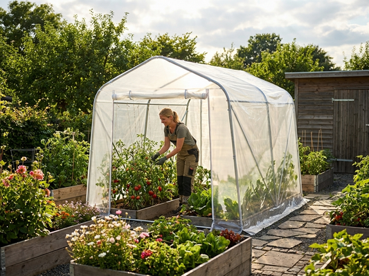 Transparent greenhouse roof cover 2x2m PE material - product detail