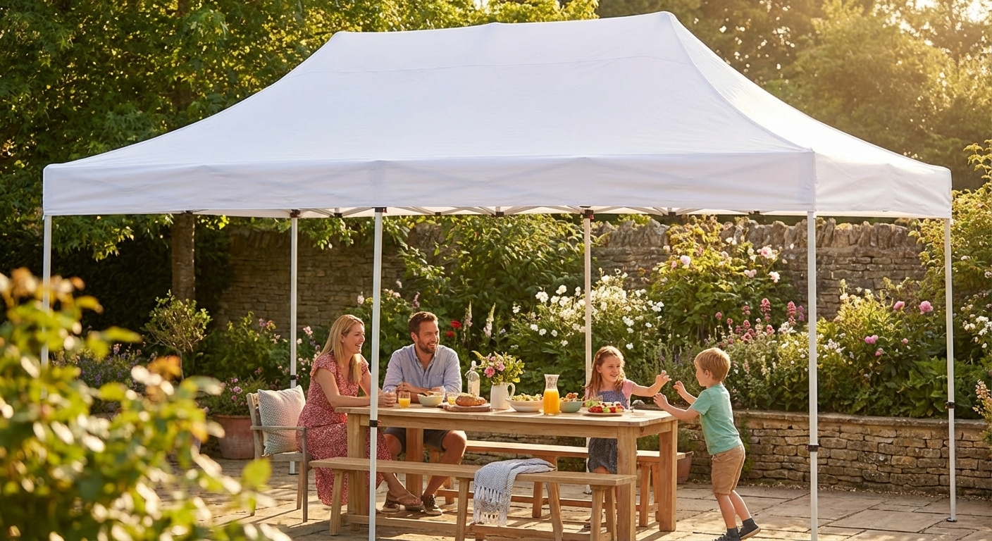 White gazebo roof cover 3x4.5m for outdoor events - view 3
