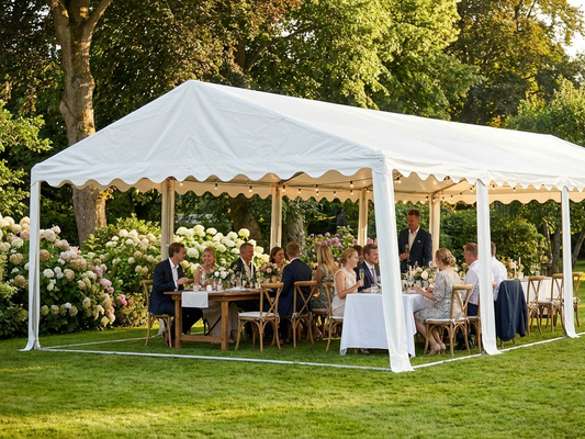 White PVC roof cover for marquee, 4x8m, strong and waterproof - product detail