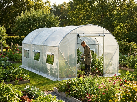 Transparent polytunnel greenhouse cover 3x6x2m - product detail