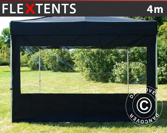 Black sidewall with panorama window for outdoor events - product detail