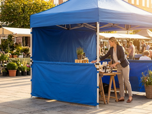 3m Blue Sidewall for Outdoor Gazebo