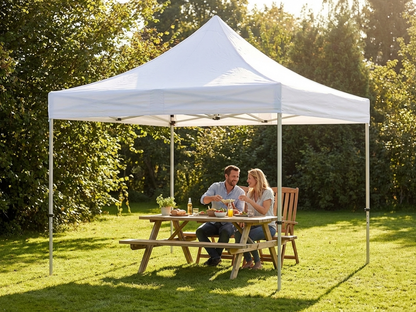 White pop-up gazebo with aluminium frame for outdoor events - product detail