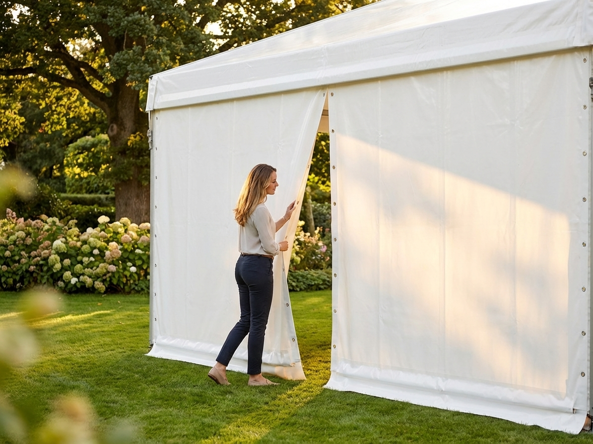 PVC Endwall 5m White for Indoor and Outdoor Use