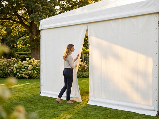 PVC Endwall 5m White for Indoor and Outdoor Use