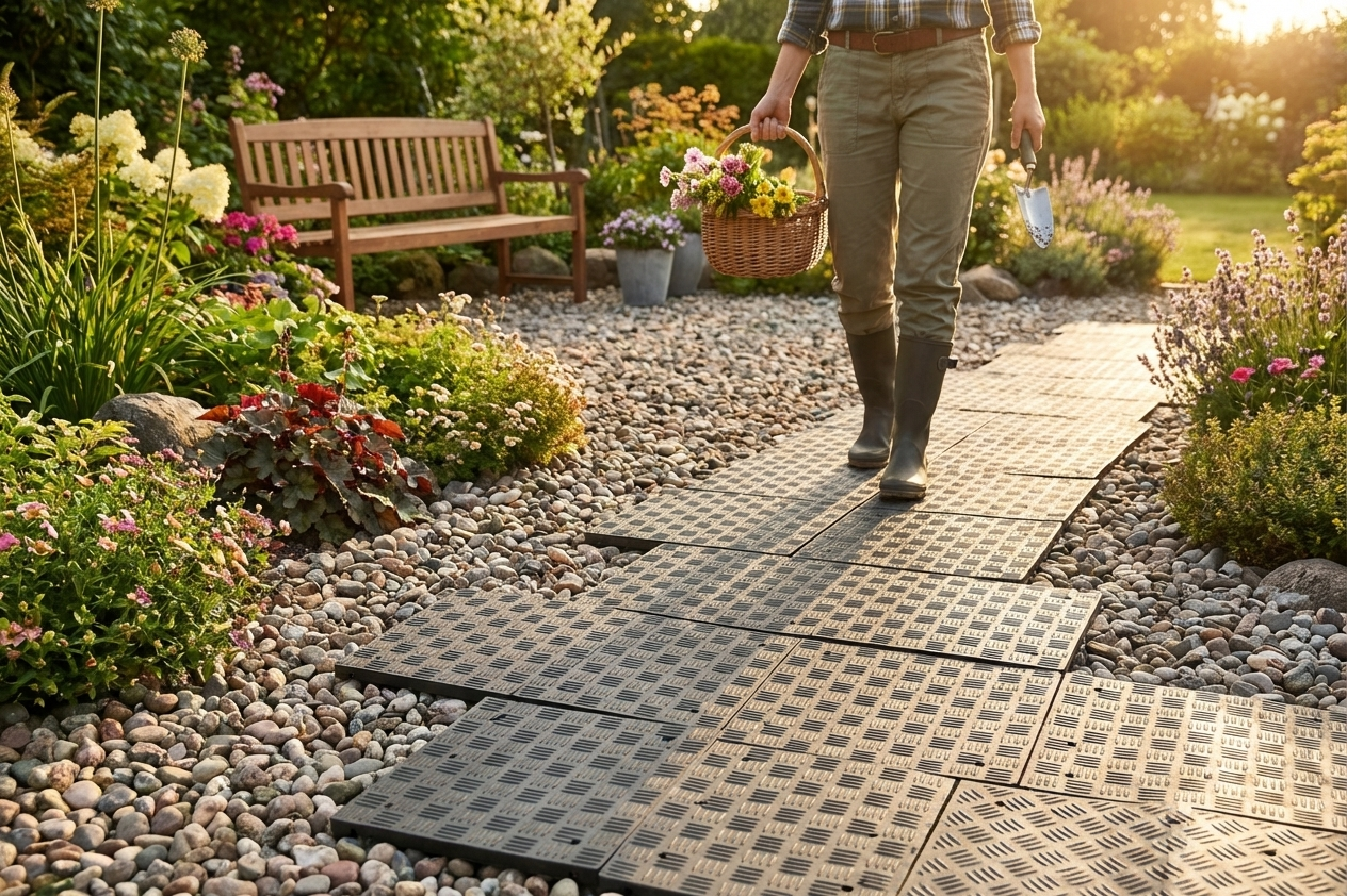 Flooring PRO in Anthracite, made from Recycled PE for versatile use - product detail