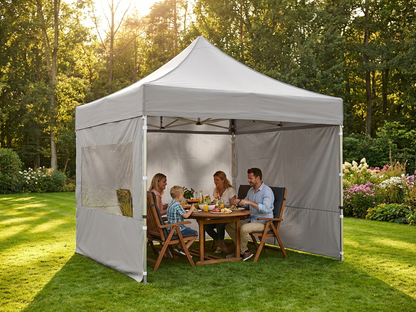 Pop up gazebo 3x3 m in latte colour with aluminium frame for outdoor use - view 3