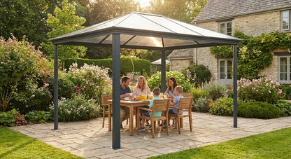 Anthracite Gazebo Martinique outdoor shelter
