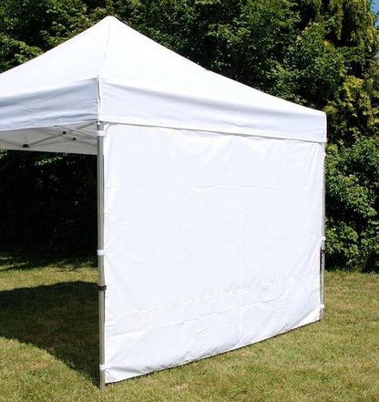 White polyester sidewall for event shelter, 4.5 metres