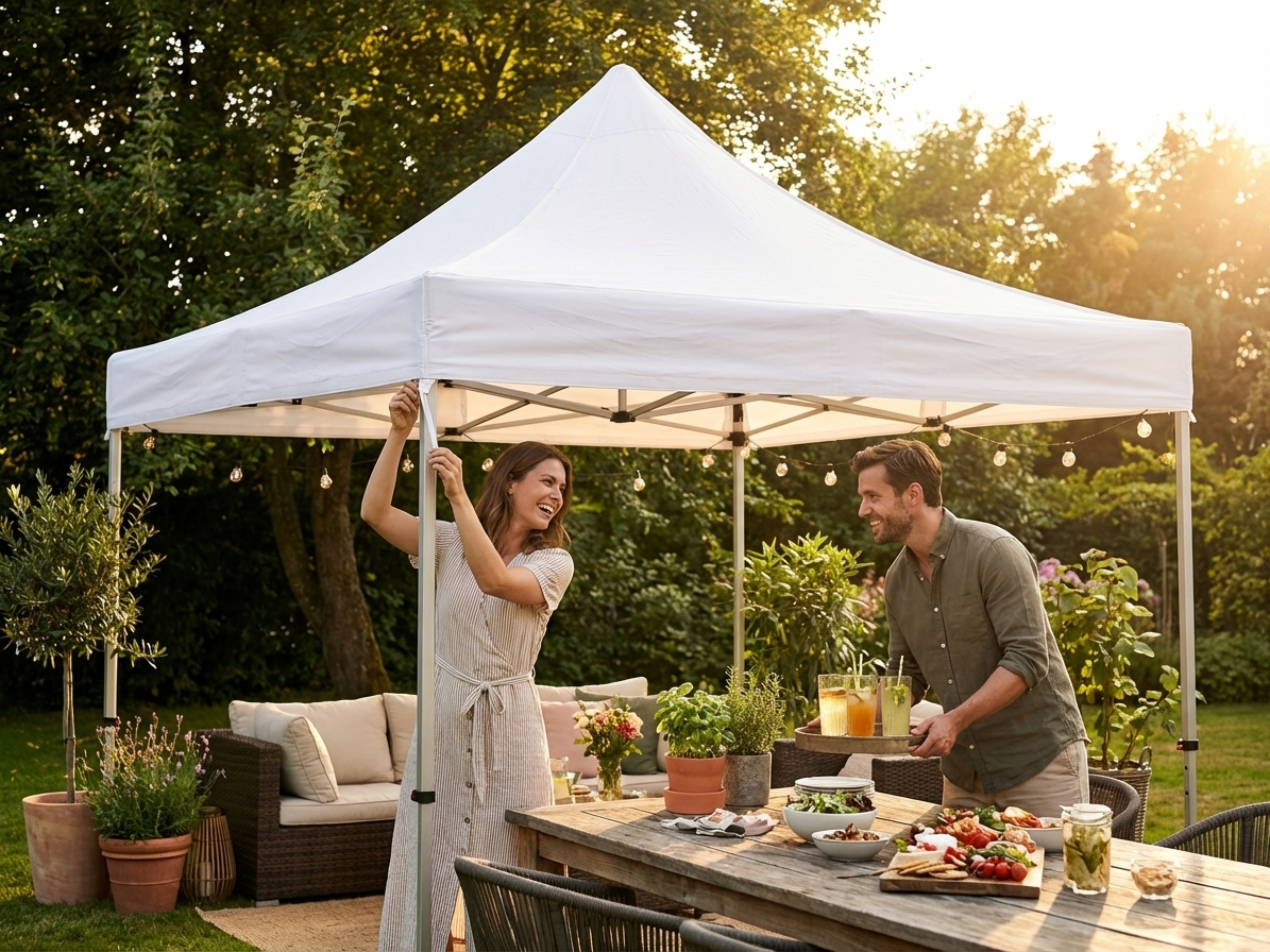 White gazebo roof cover 3x4.5m for outdoor events