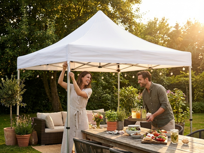 White gazebo roof cover 3x4.5m for outdoor events