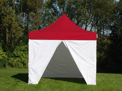 Pop Up Gazebo 3x3m Red/White for Emergency Use