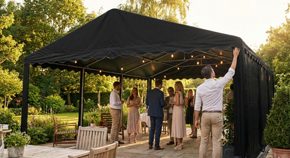Black PVC/Polyester marquee roof cover 4x6 m - product detail