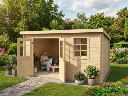 Wooden garden shed made from Nordic Spruce - view 3