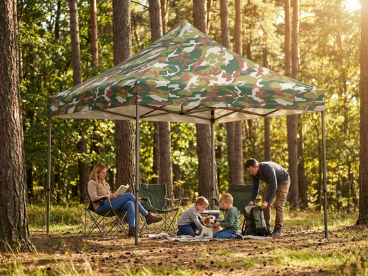 Camouflage gazebo roof cover 3x3 m for outdoor use - product detail