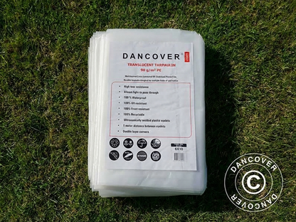 Translucent tarpaulin 6x10 m for outdoor use - product detail