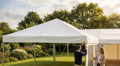 4m white PVC roof cover for Semi PRO CombiTents - product detail