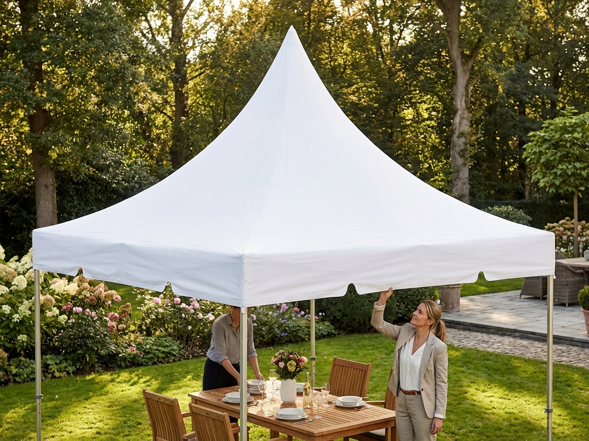 White gazebo roof cover 4x4m for outdoor events