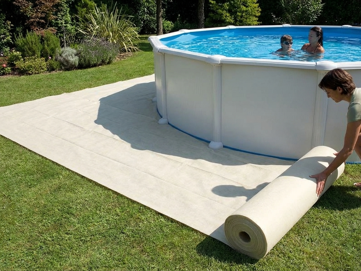Geotextile landscape fabric in nature colour for gardens and landscaping - product detail