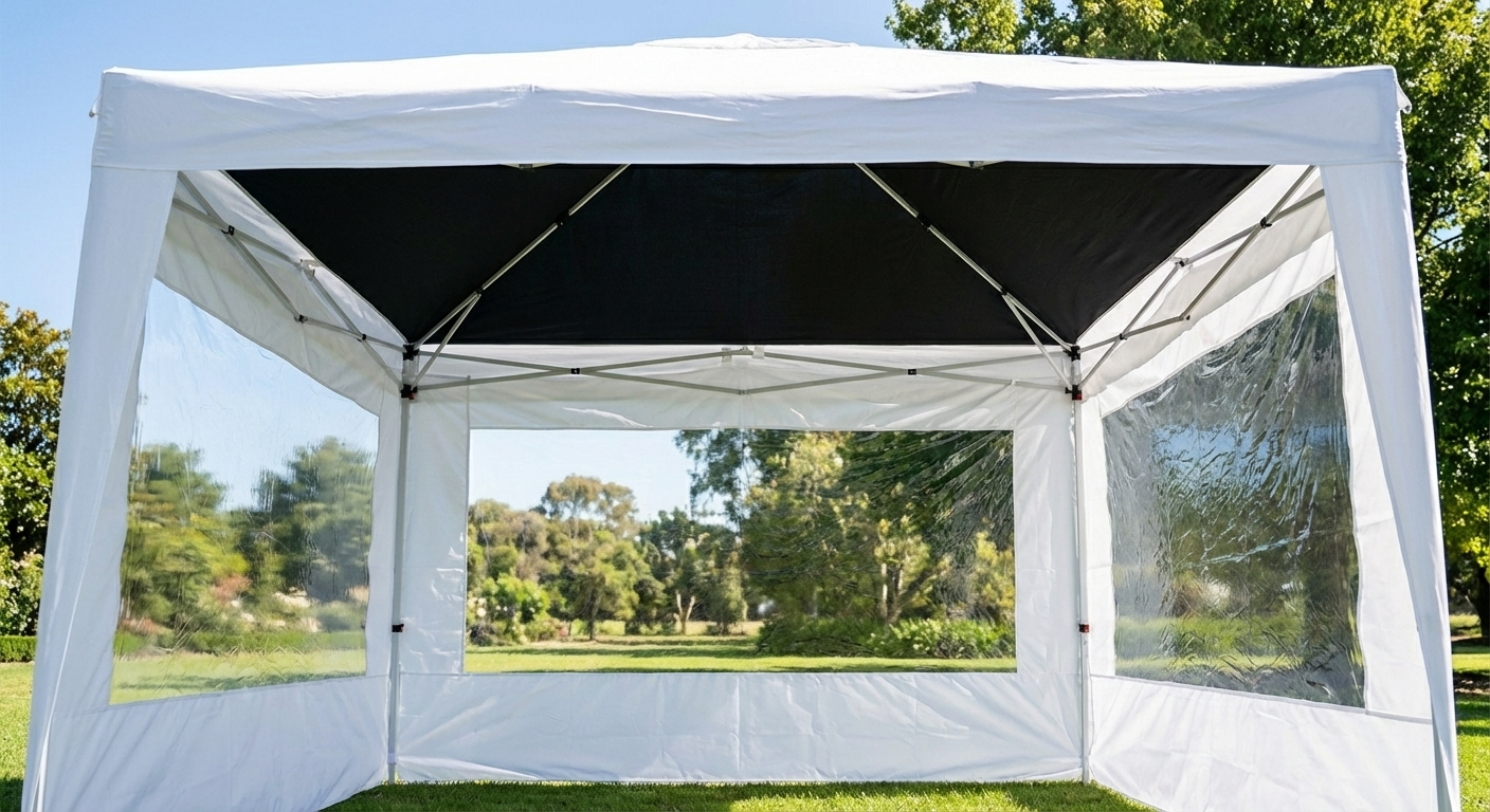 Black gazebo roof lining for 3x3 m pop-up gazebo