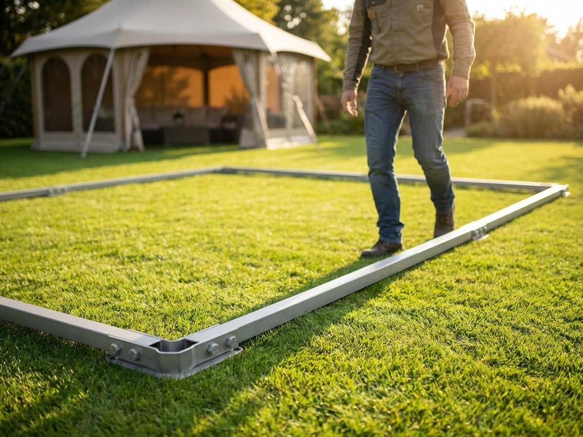 Steel Ground Bar for event and canopy support - view 3