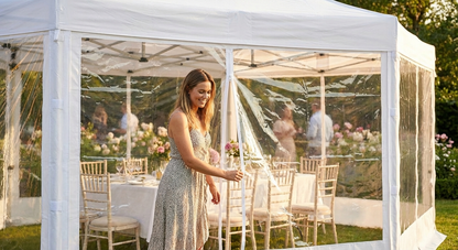 Transparent PVC Sidewall for Event Tents