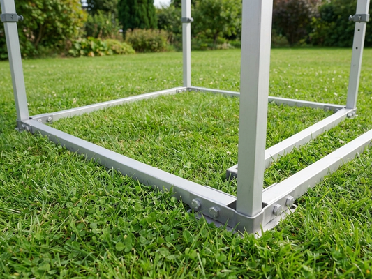 Steel ground bar for event tent, 4x4 m size